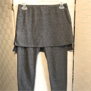 Calvin Klein M Charcoal Skirt Set Leggings Sports Gym Lounge Exercise Tennis